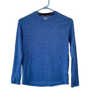 Athletic Works Boys Large Blue Long Sleeve Shirt DriWorks